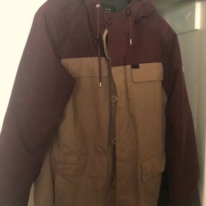 Mens winter jacket good condition button and zipper front pockets